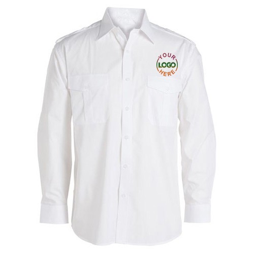 Long Sleeve White Uniform Shirt